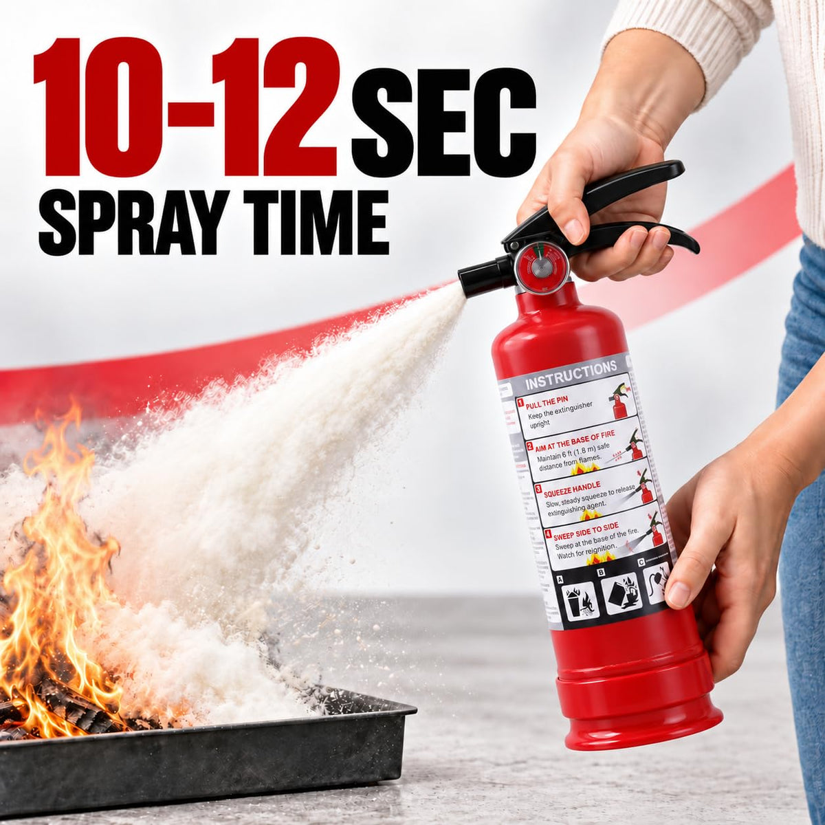 2.5 lb ABC Dry Chemical Fire Extinguishers 8-Pack E48031