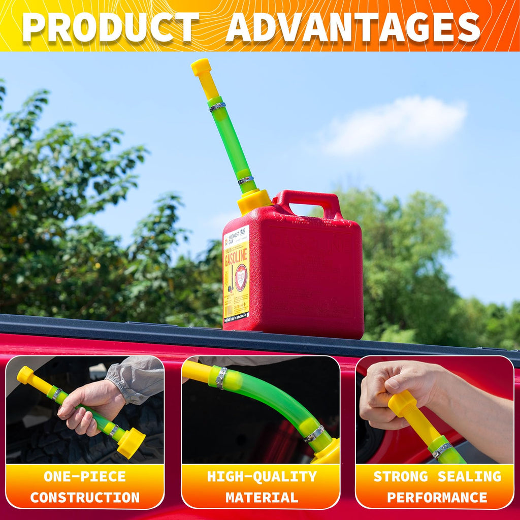 Gas Can Spout Replacement & Red Gas Cap Combo R16488