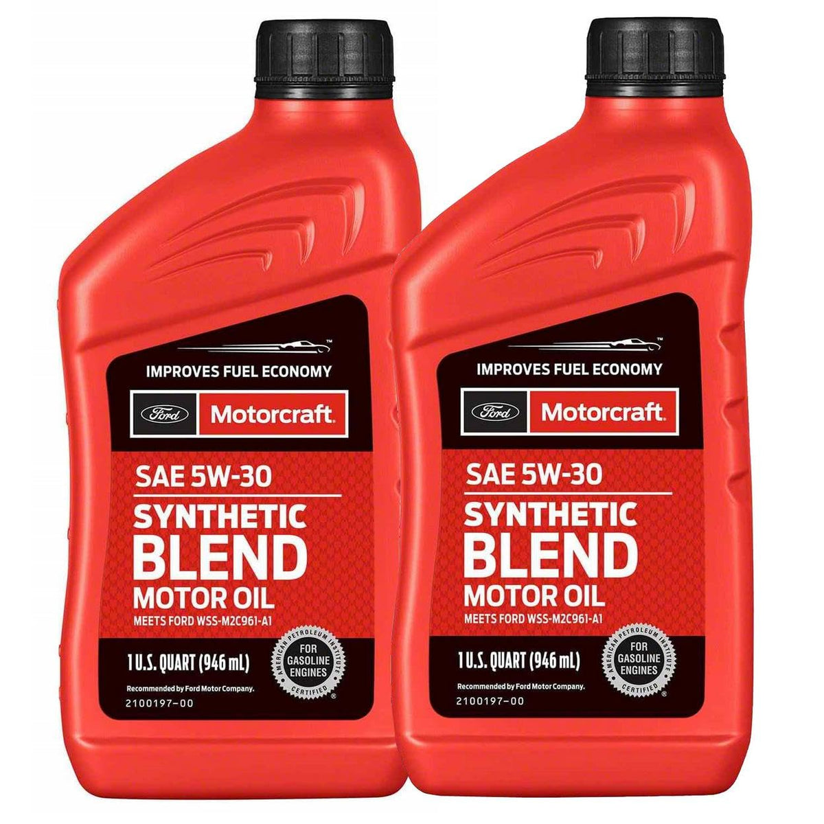 SAE 5W-30 2 Quarts Synthetic Blend Motor Oils O571618