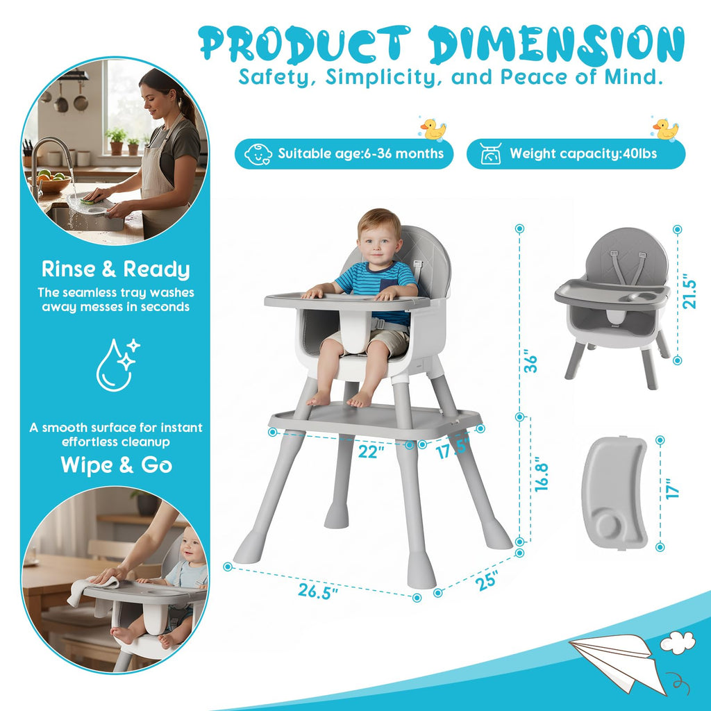 6 in 1 Baby High Chair A92693