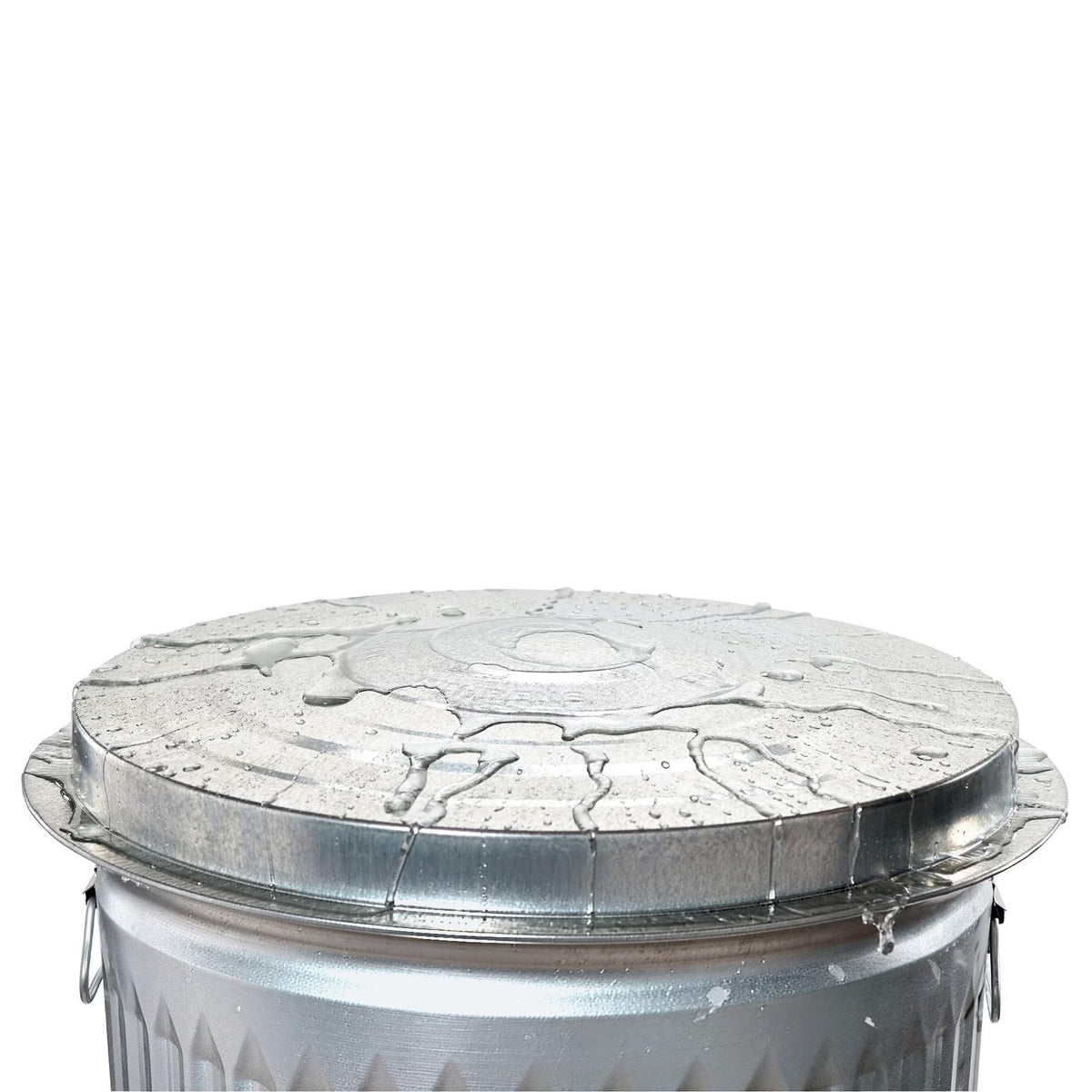 31 Gallon Galvanized Steel Storage Can with Lid D499