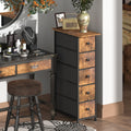 Narrow 5 Drawers Fabric Dresser P95893