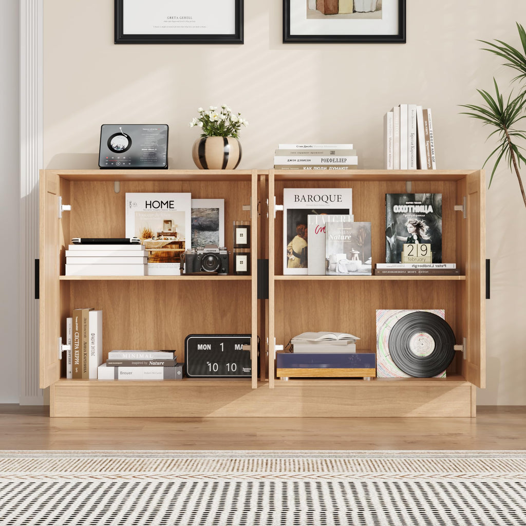 53" Oak Buffet Cabinet with Storage S3420