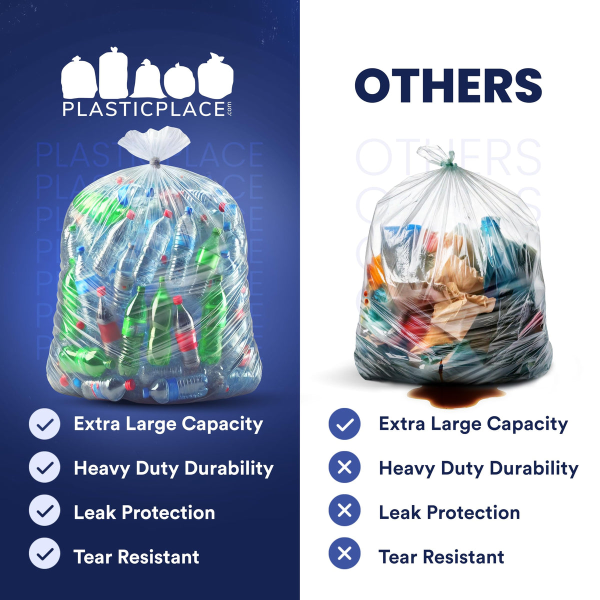95-96 Gallon Garbage Can Liners, 25 Count M455134