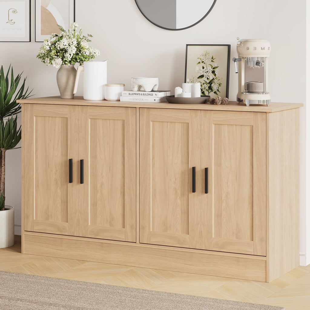 53" Oak Buffet Cabinet with Storage S3420