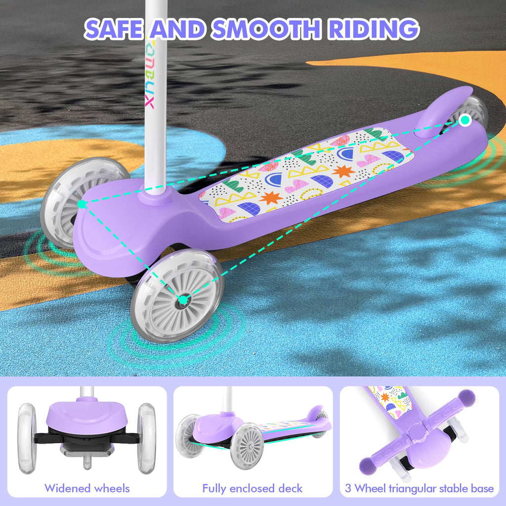 Kids 3-Wheel Scooter with Light-Up Wheels N23703