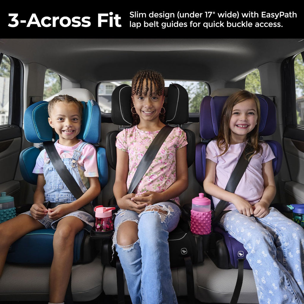 2-in-1 High Back Booster, 40-120 lbs, Black N441
