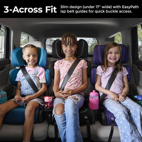 2-in-1 High Back Booster, 40-120 lbs, Black N441