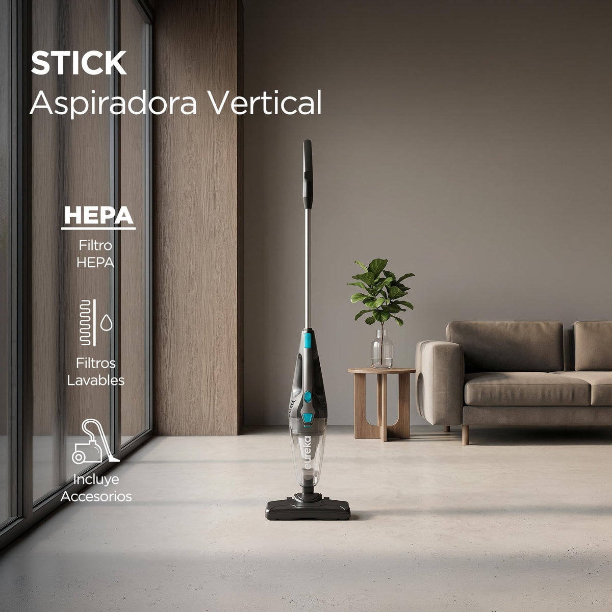 Blue 3-in-1 Stick Handheld Vacuum Cleaner H4759