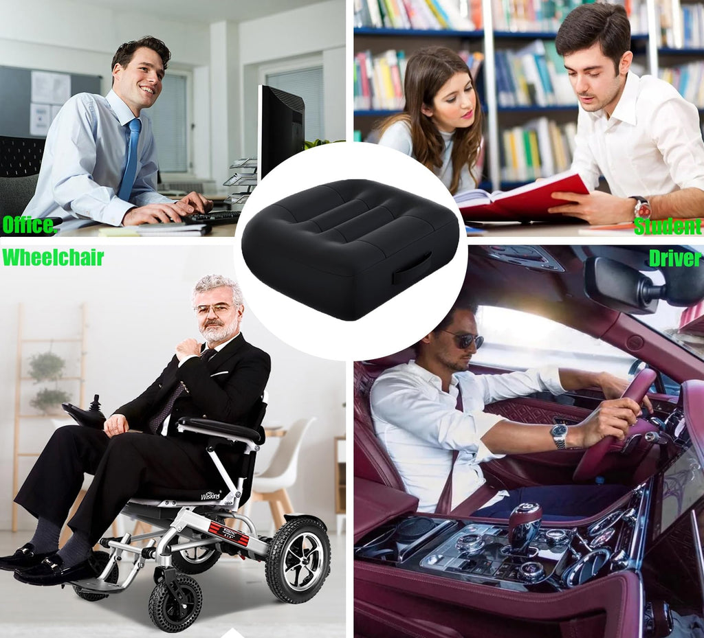 Black Inflatable Booster Seat Cushion S819