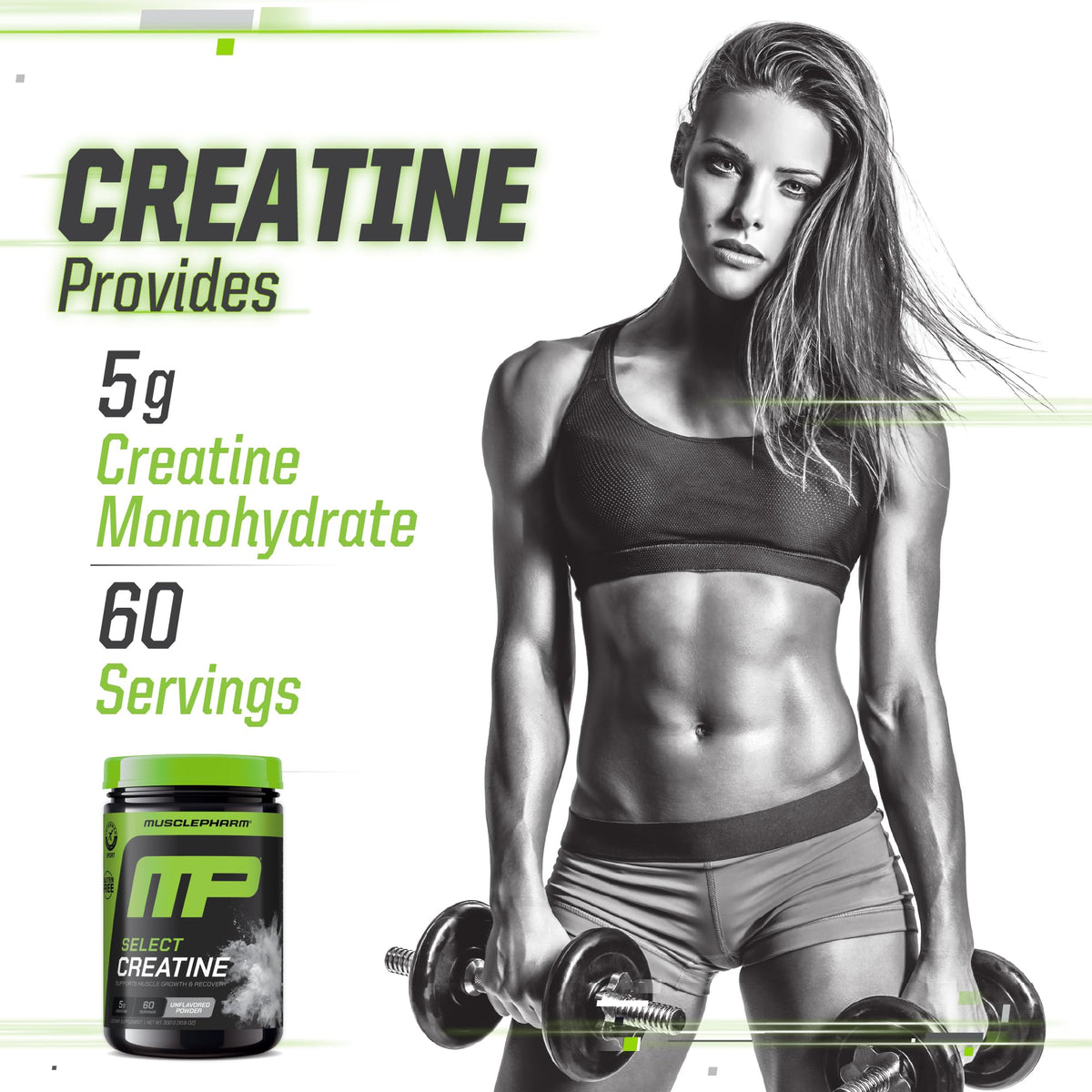 Creatine Monohydrate Powder 60 Servings I7623