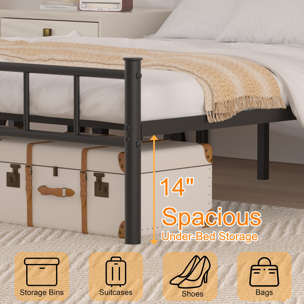 Full Bed Frame with Headboard C946645