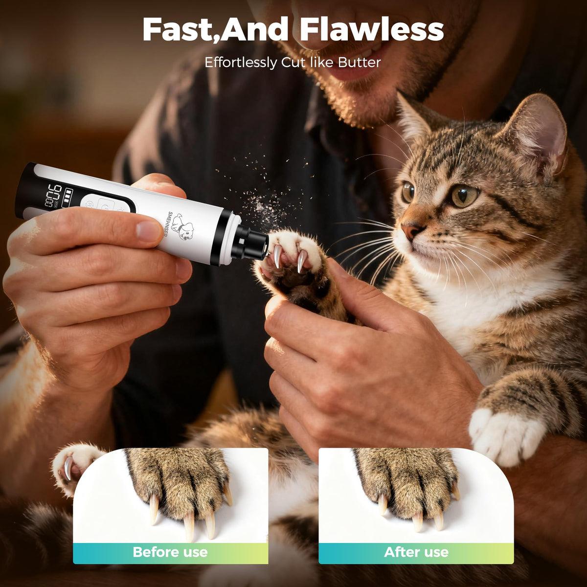 Silent Cordless Dog Nail Grinder A29543