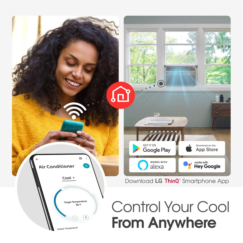 8000 BTU White Window Air Conditioner H30994
