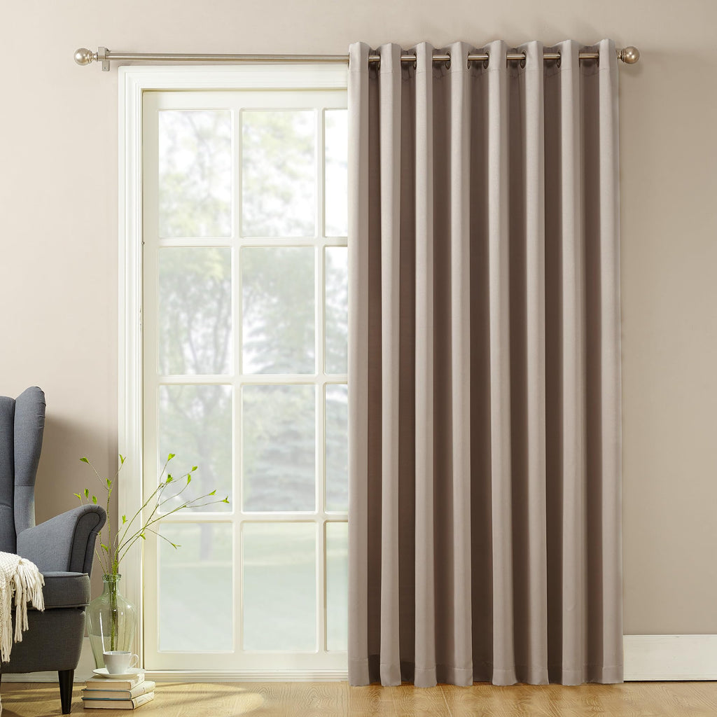 Energy Efficient Grommet Curtain Panel, 100" x 84", Stone X417