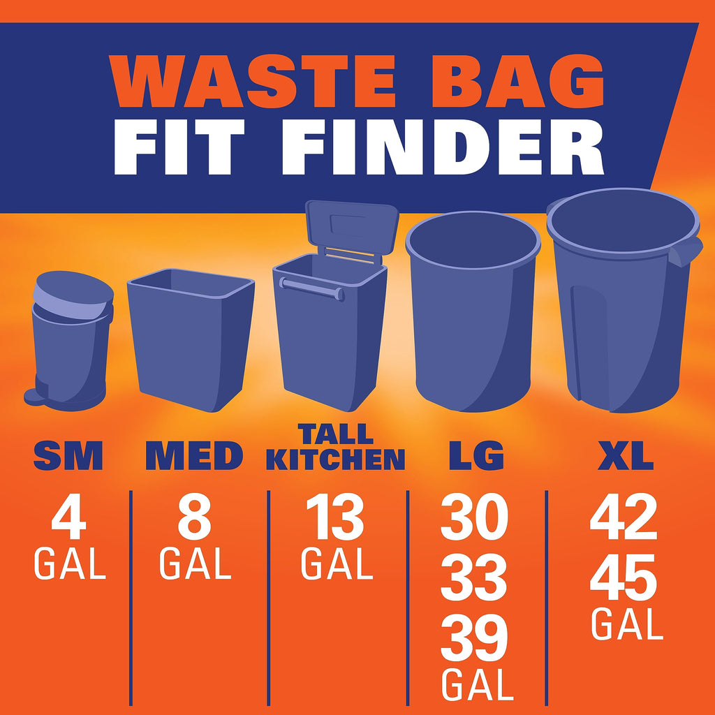 13 Gal Lavender Vanilla Kitchen Trash Bags Z550