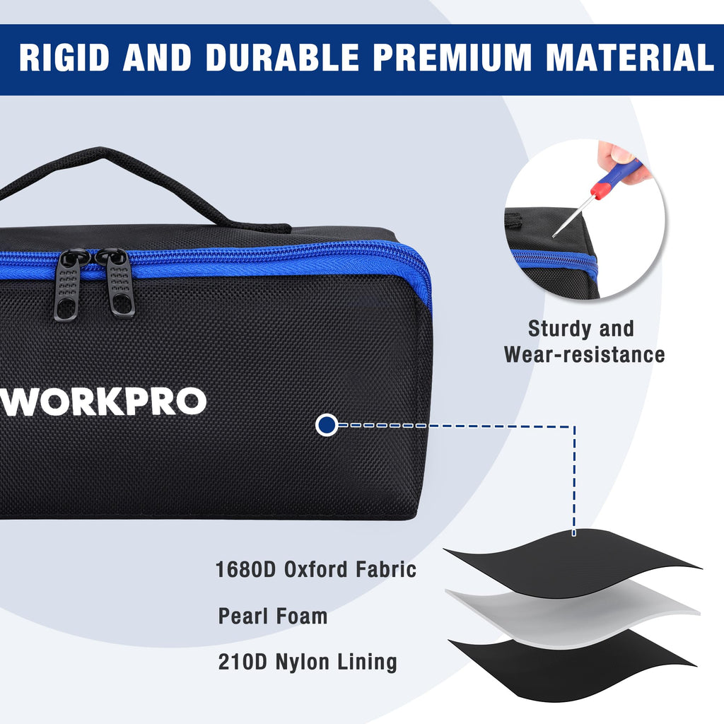 10" Wide Mouth Zipper Utility Tool Bag T40145