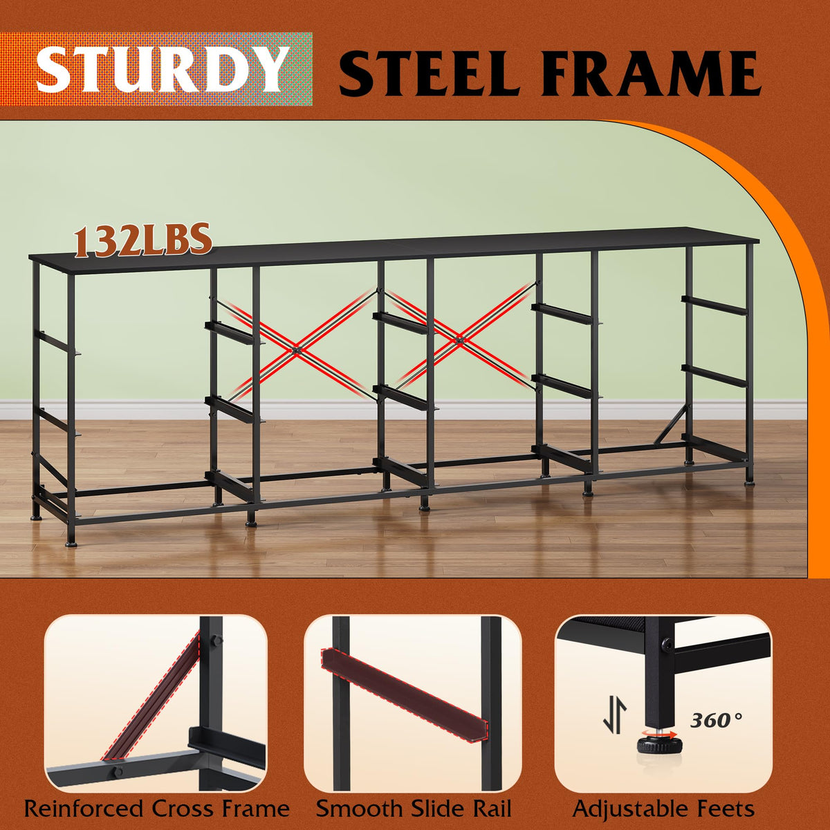 Black 12 Drawer Dresser TV Stand W592