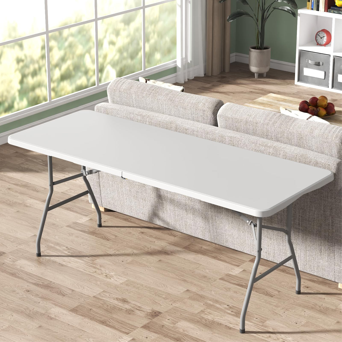 White 6FT Folding Table X9835