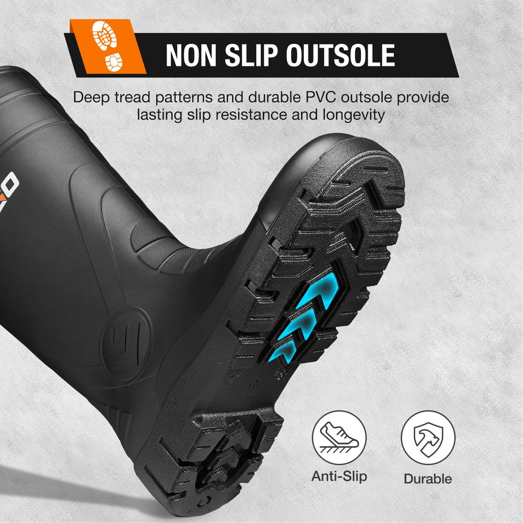 Men's Steel Toe Waterproof Rubber Boots H886663