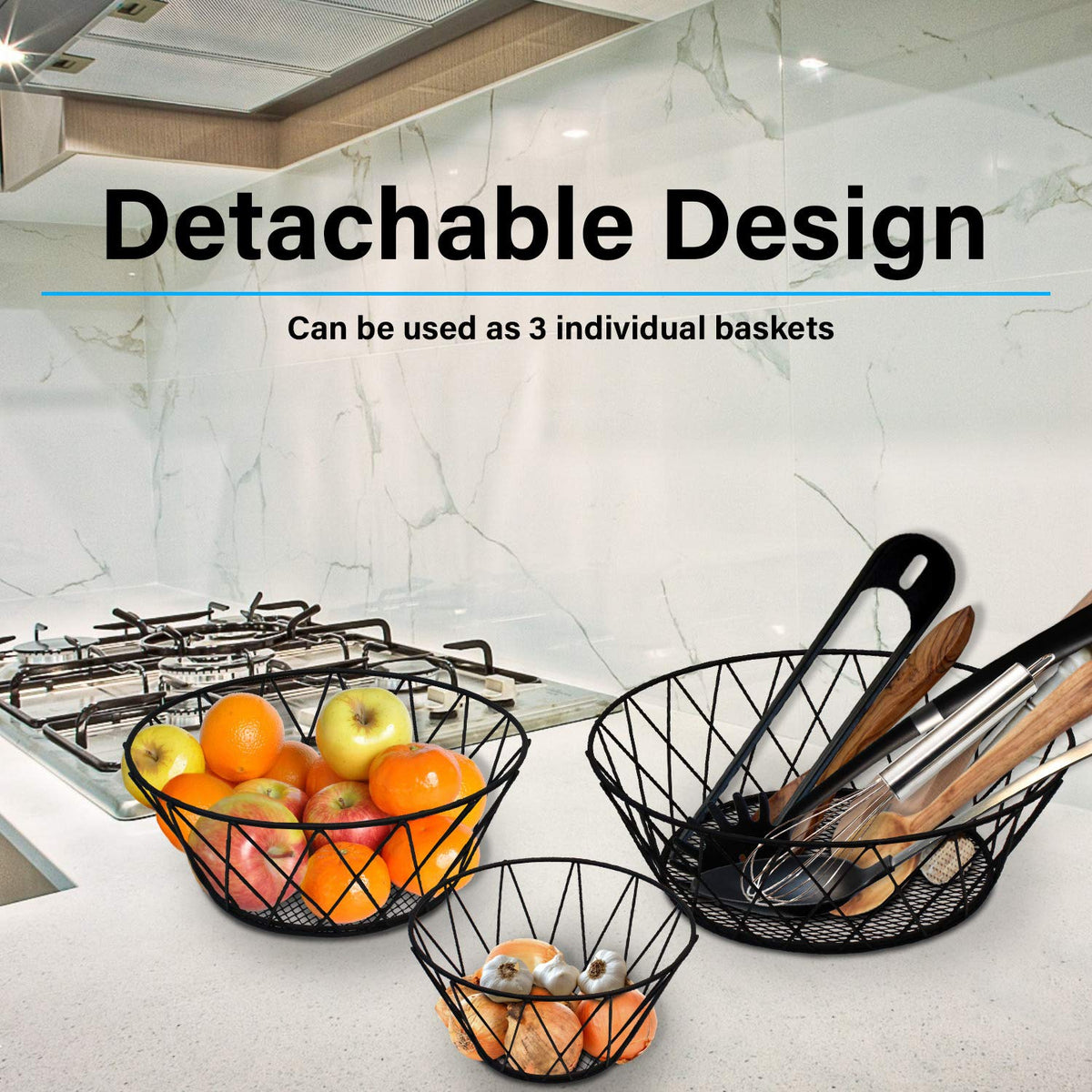 3 Tier Hanging Kitchen Fruit Basket G151