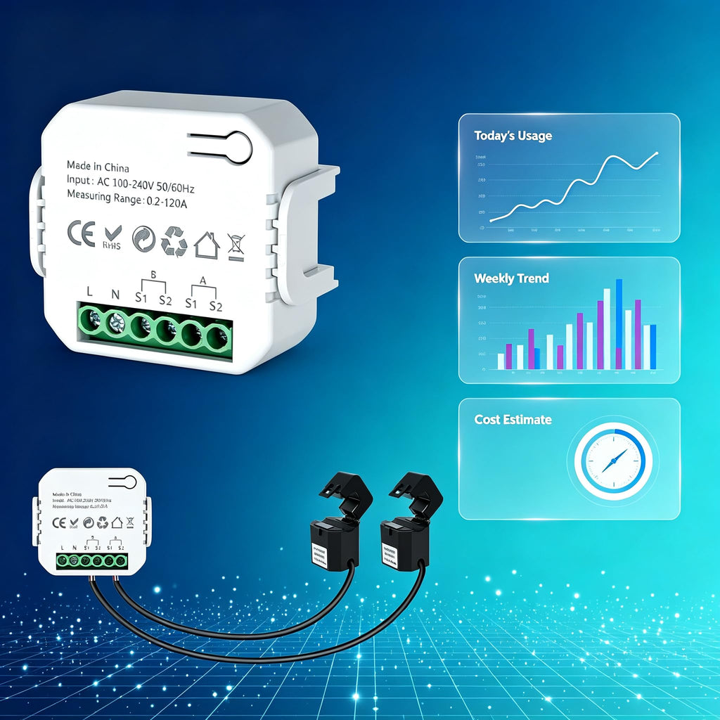 Smart Home Energy Monitor 2x120A Dual Channel N671