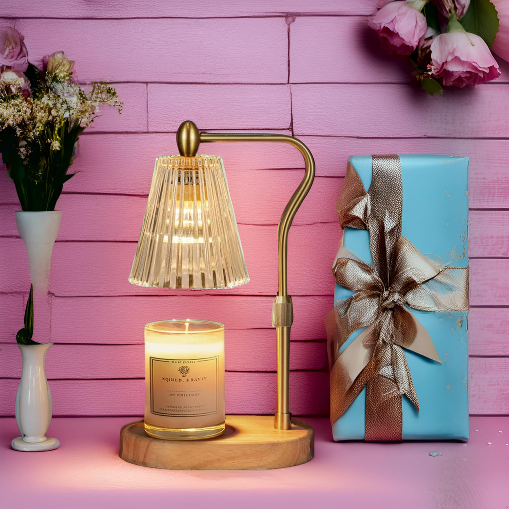 Candle Warmer Lamp with Timer and Dimmer Adjustable Height T9768