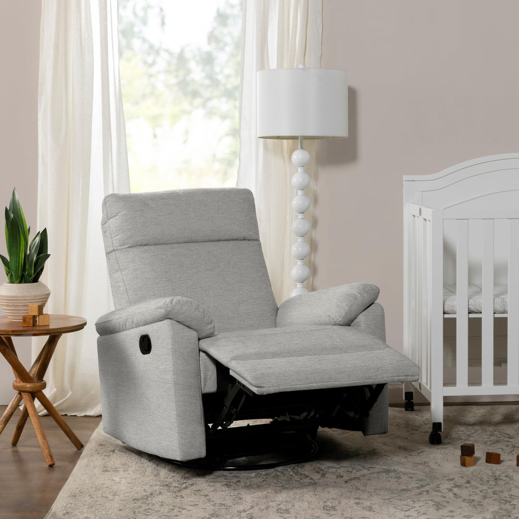 Frost Grey Recliner Glider with 360 Swivel V303
