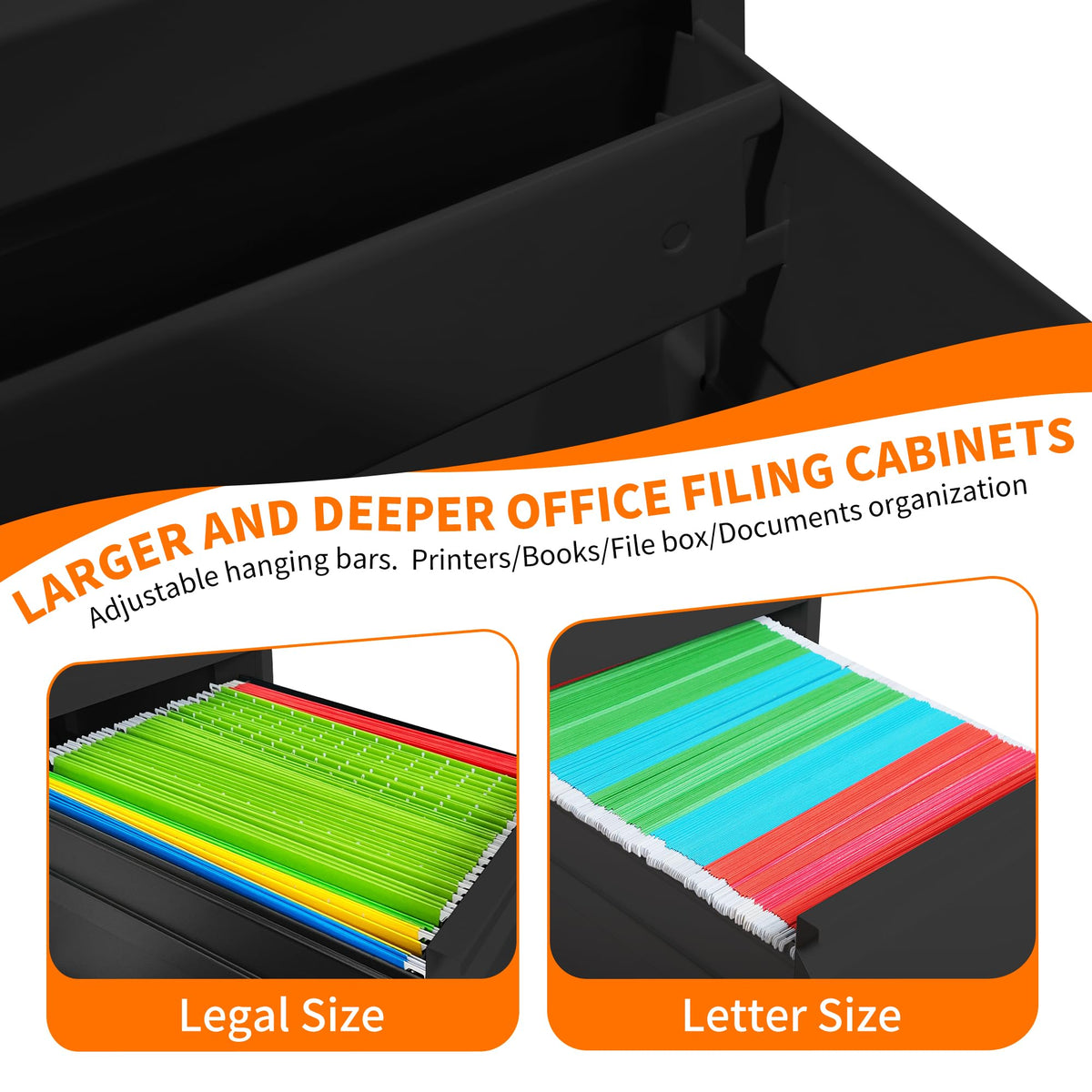 Metal File Cabinet with Drawer Heavy Duty Locking F452106