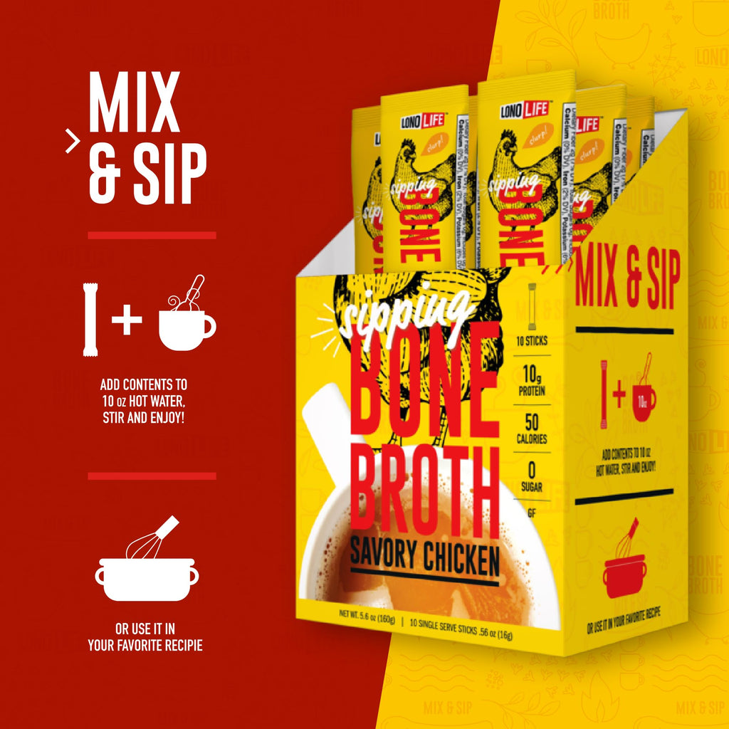 Chicken Bone Broth Powder Mix 8oz V44441