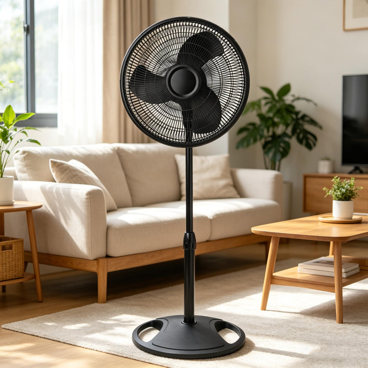 16" Oscillating Adjustable Pedestal Fan A308