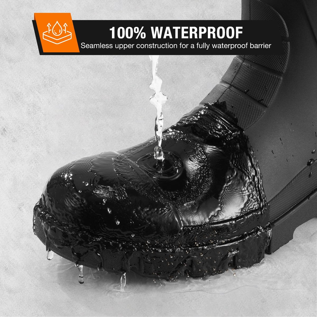 Men's Steel Toe Waterproof Rubber Boots H886663