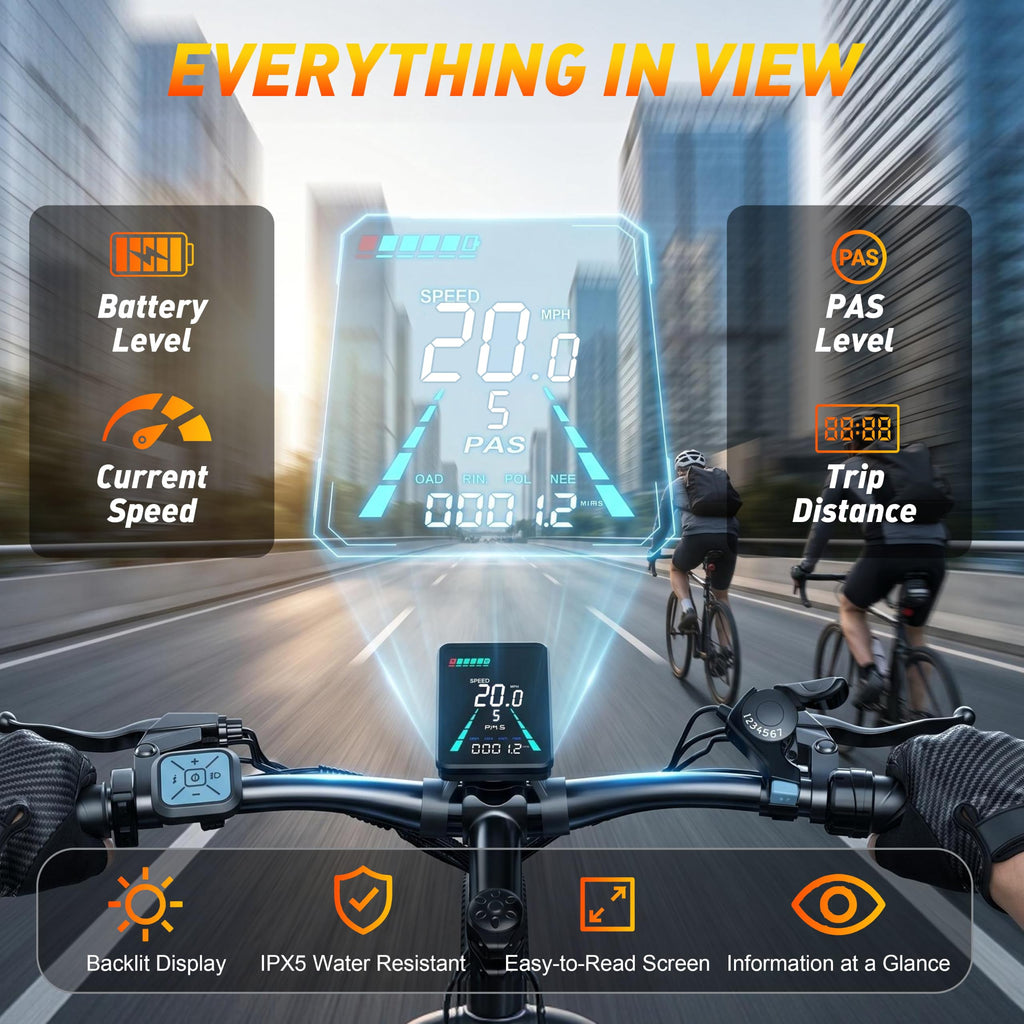 26" Electric Mountain Bike 48V 10Ah 7-Speed Q8532