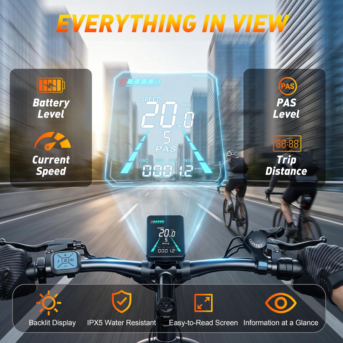 26" Electric Mountain Bike 48V 10Ah 7-Speed Q8532