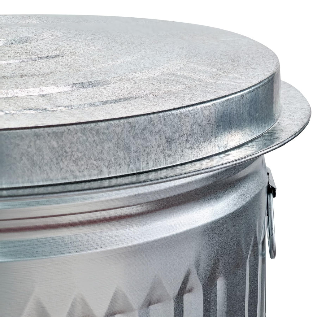 31 Gallon Galvanized Steel Storage Can with Lid D499