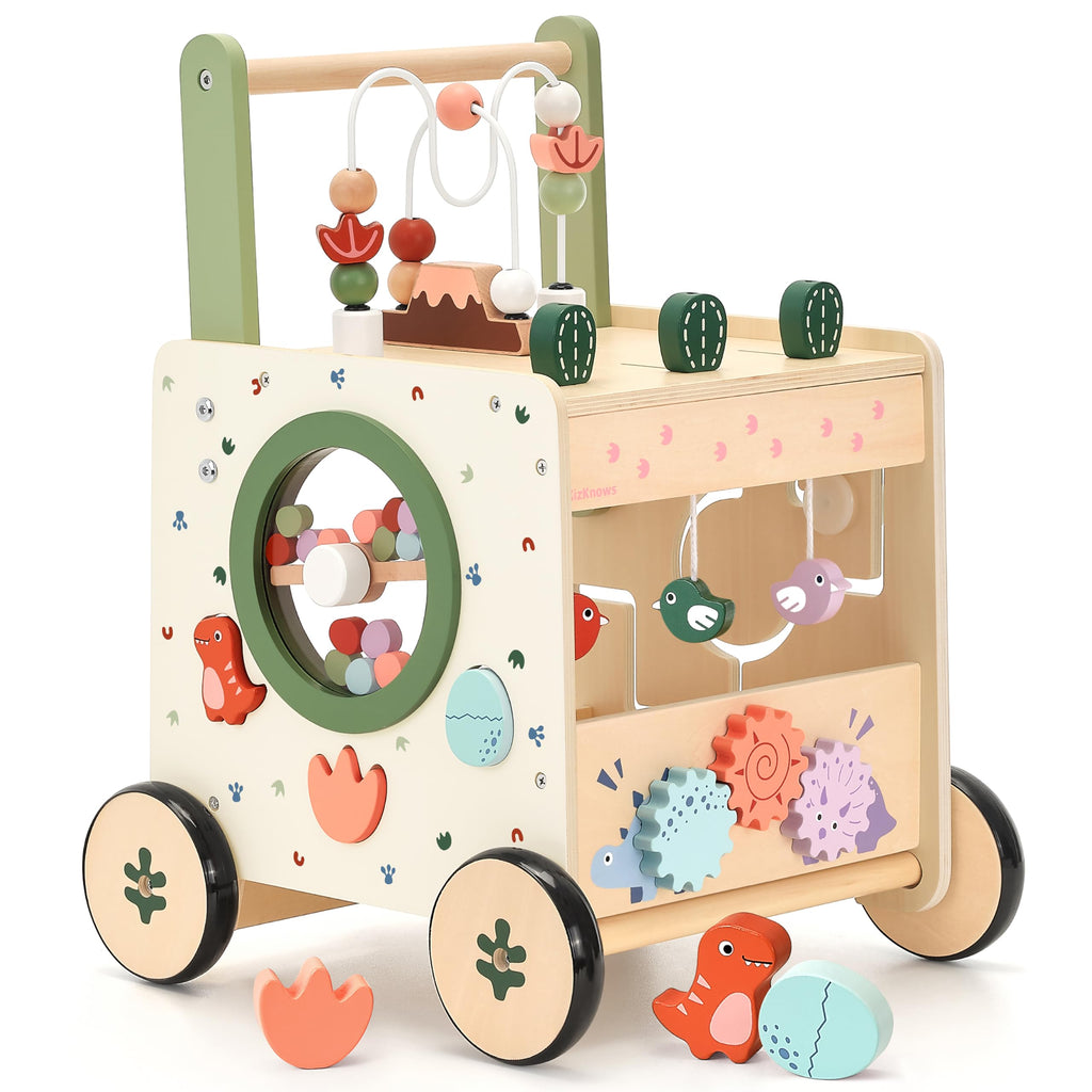 Wooden Baby Walker with Activity Center H50347