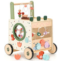 Wooden Baby Walker with Activity Center H50347