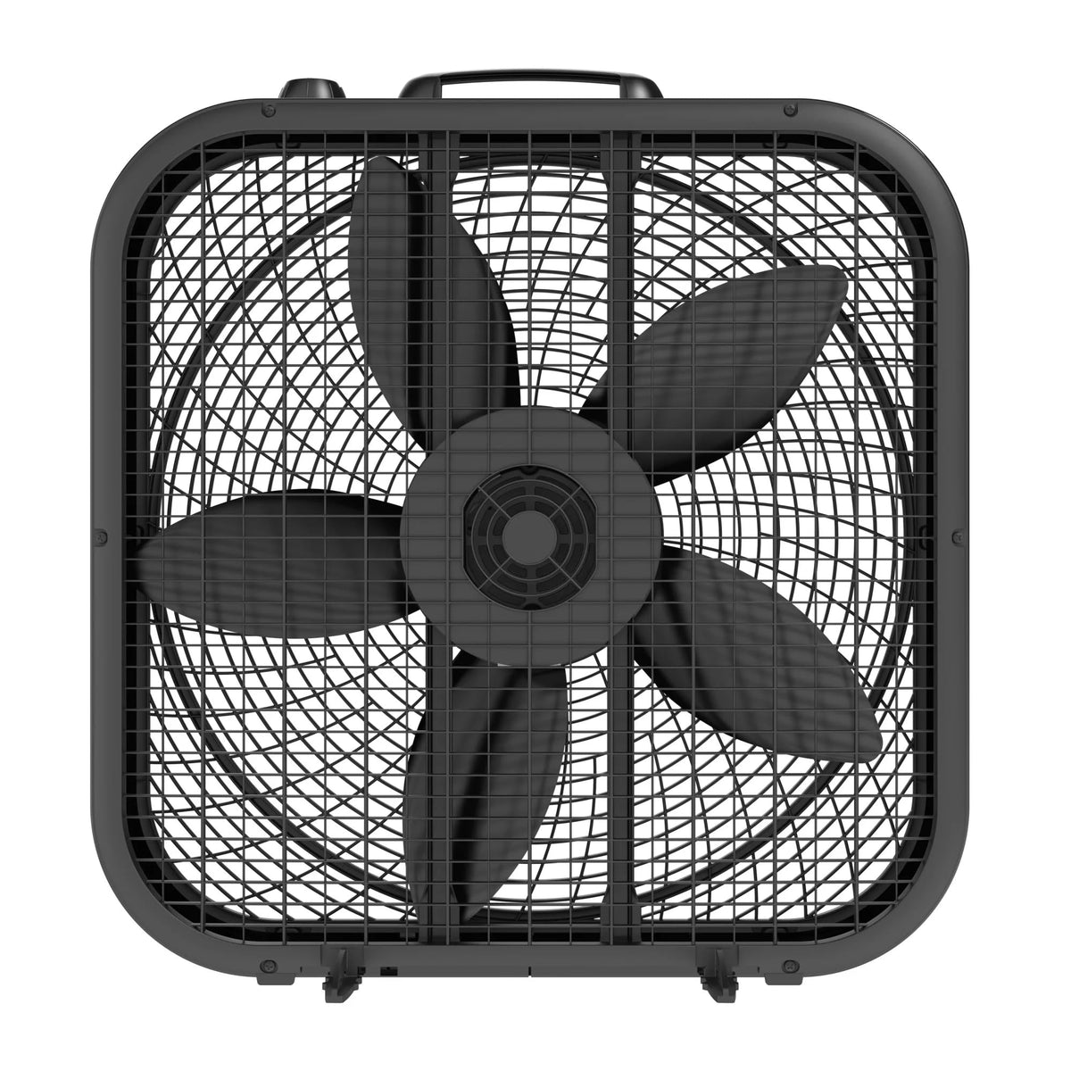 Black 20-inch 3-Speed Box Fan with Handle J76434