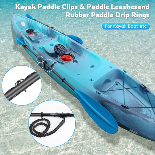2PCS Kayak Paddle Holder with Leashes & Locking Kits R7152