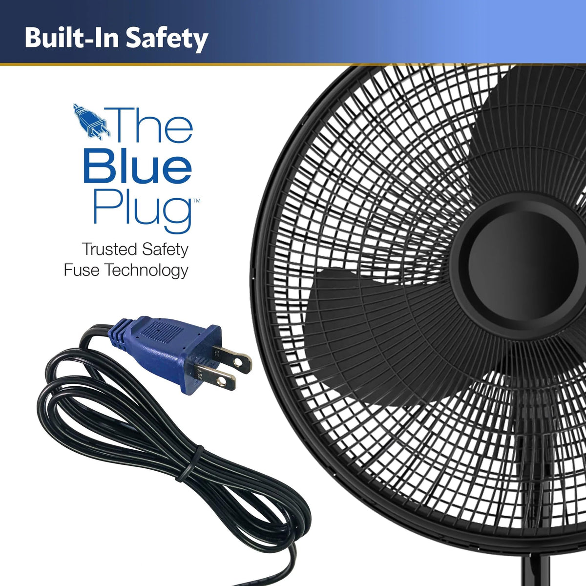 16" Oscillating Adjustable Pedestal Fan A308