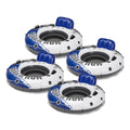 Inflatable Floating Lounge with Built-in Cup Holders O1687