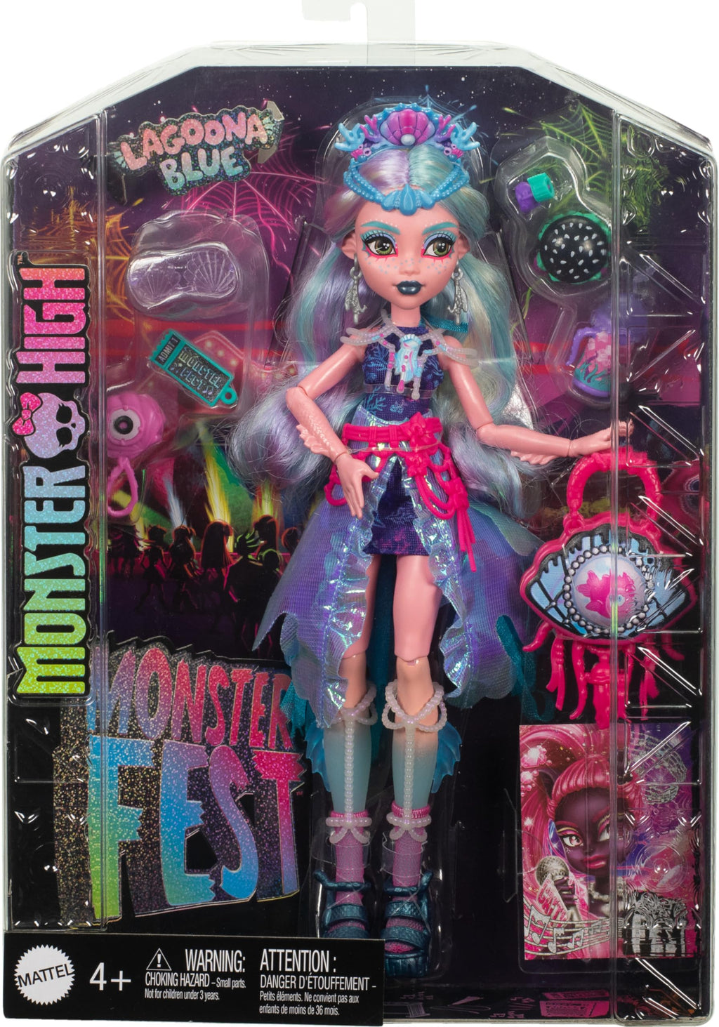 Monster High Doll with Glam Outfit & Accessories F63701