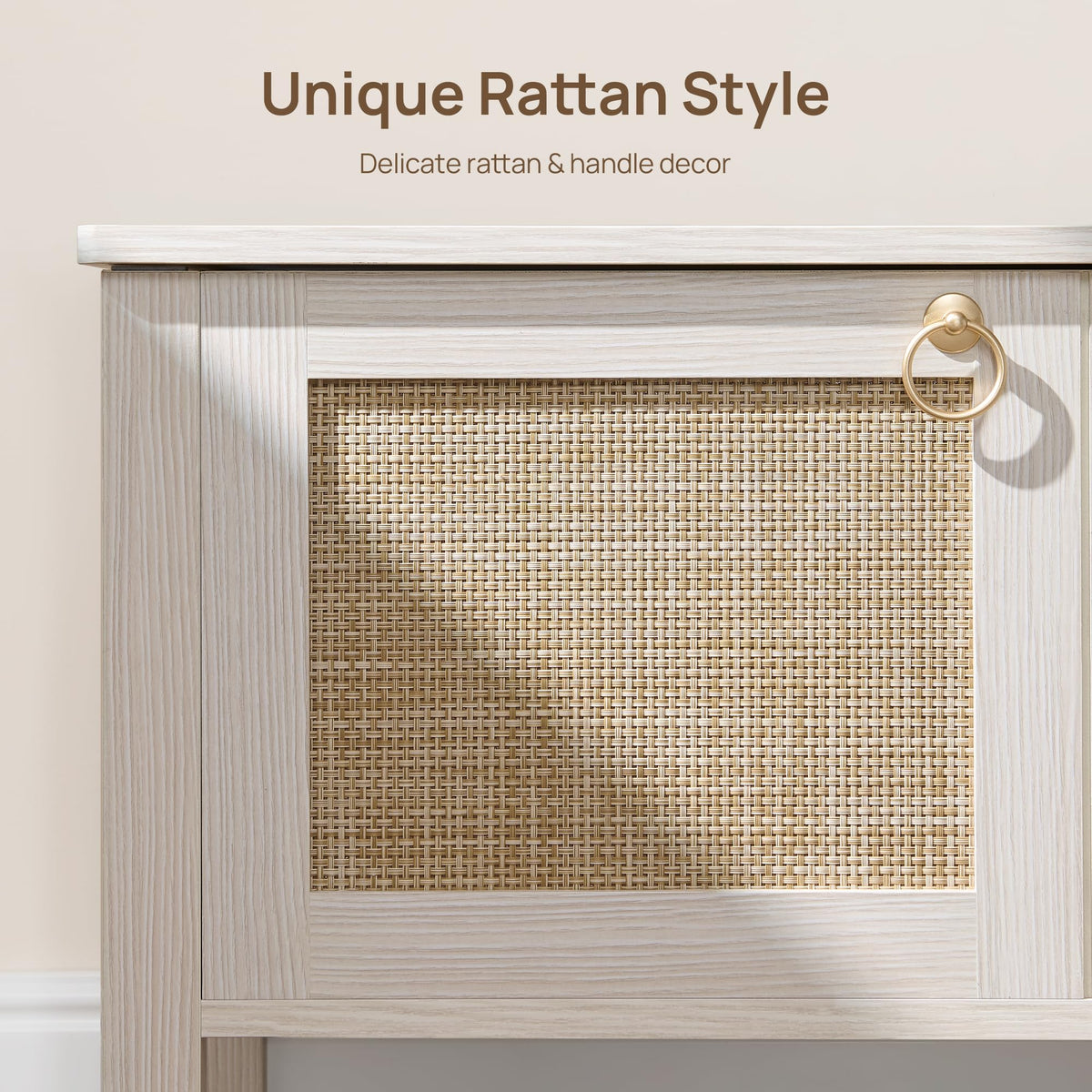 Rattan Storage Bench with 2 Safety Hinges N971428