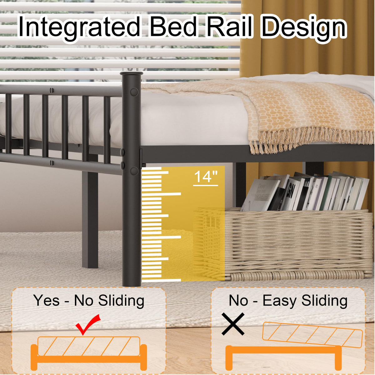 Full Bed Frame with Headboard C946645