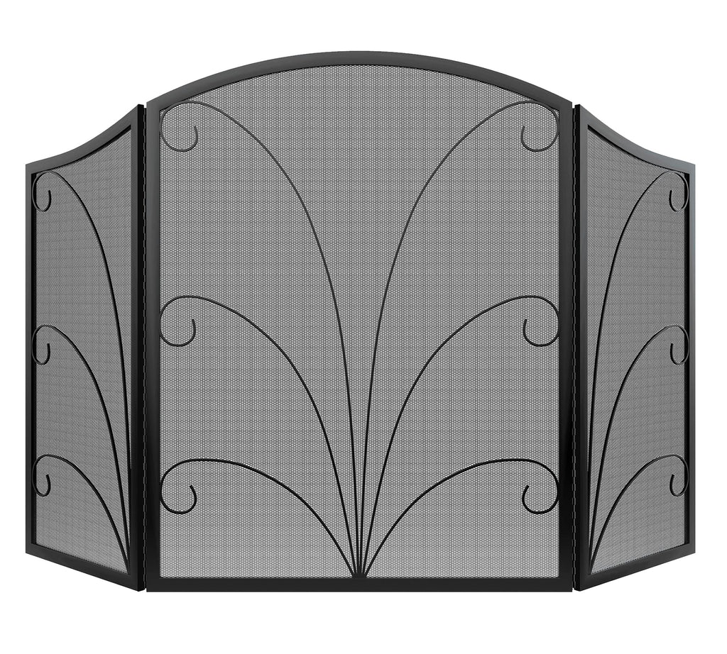 Arched Wrought Iron Fireplace Screen X82509