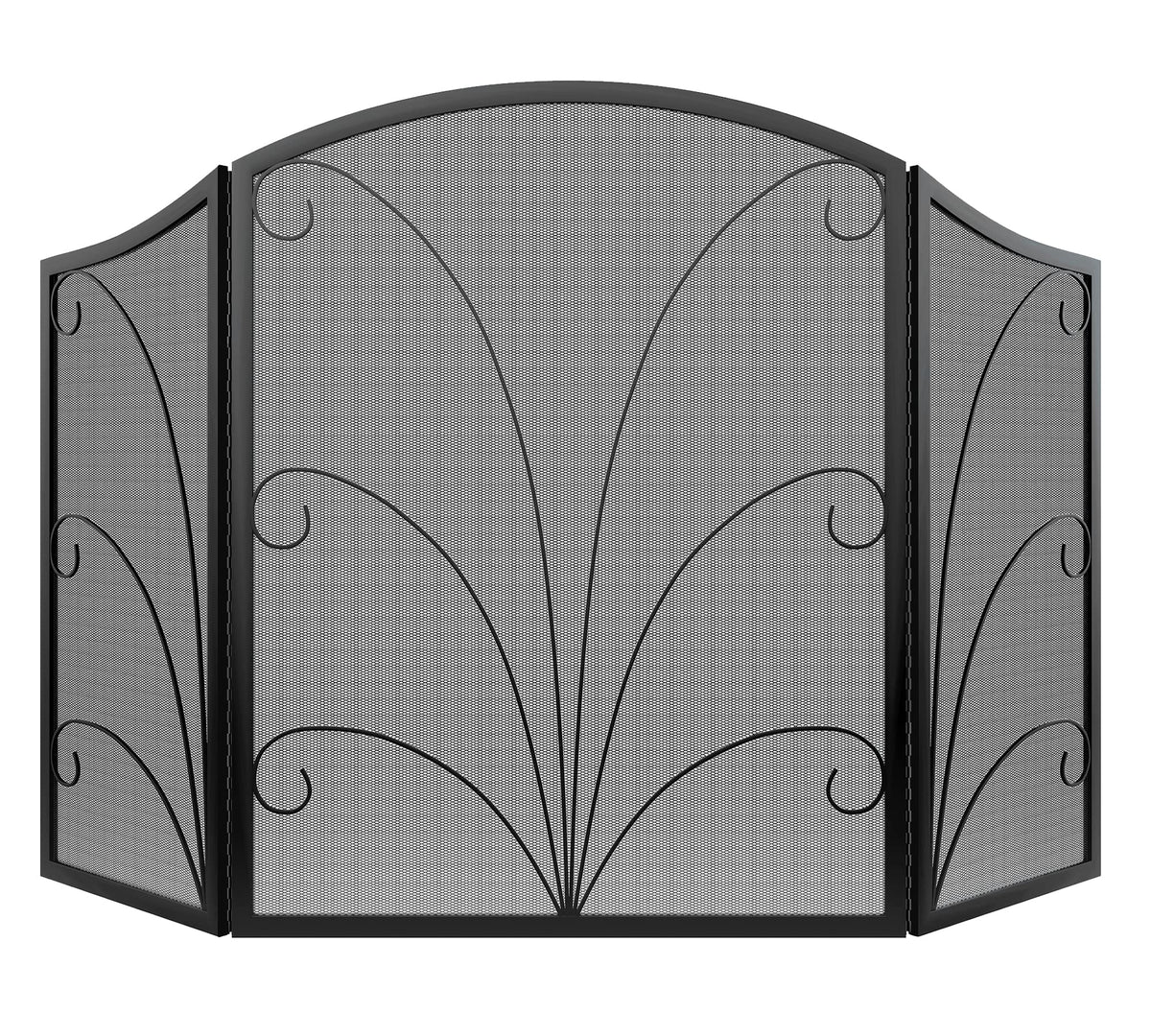 Arched Wrought Iron Fireplace Screen X82509